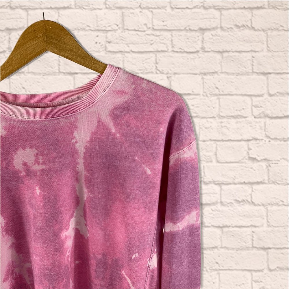 BRAND NEW! GOOD DAY BLEACHED TIE-DYE SWEATSHIRT - Picture 3 of 3